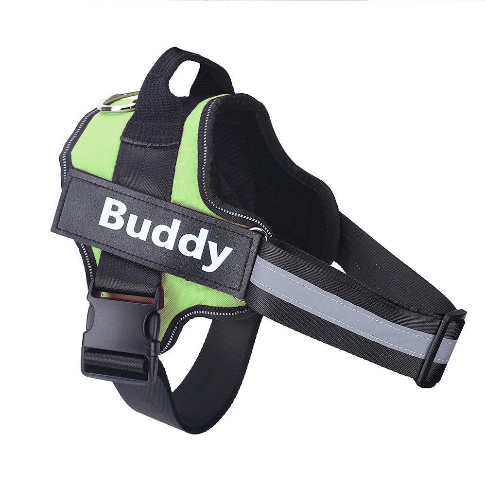 Personalized No-Pull Dog Harness: Reflective, Adjustable & Breathable