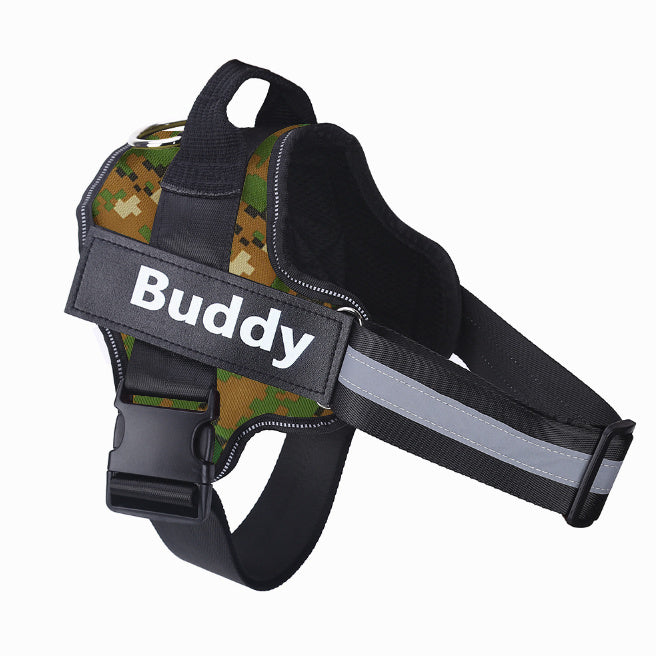 Personalized No-Pull Dog Harness: Reflective, Adjustable & Breathable