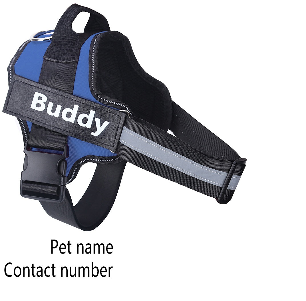 Personalized No-Pull Dog Harness: Reflective, Adjustable & Breathable