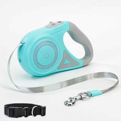 The Ultimate Night-Safe Retractable Dog Leash with Ergonomic Control