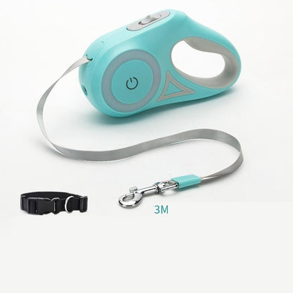 The Ultimate Night-Safe Retractable Dog Leash with Ergonomic Control