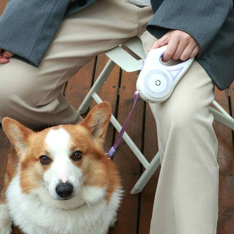 The Ultimate Night-Safe Retractable Dog Leash with Ergonomic Control