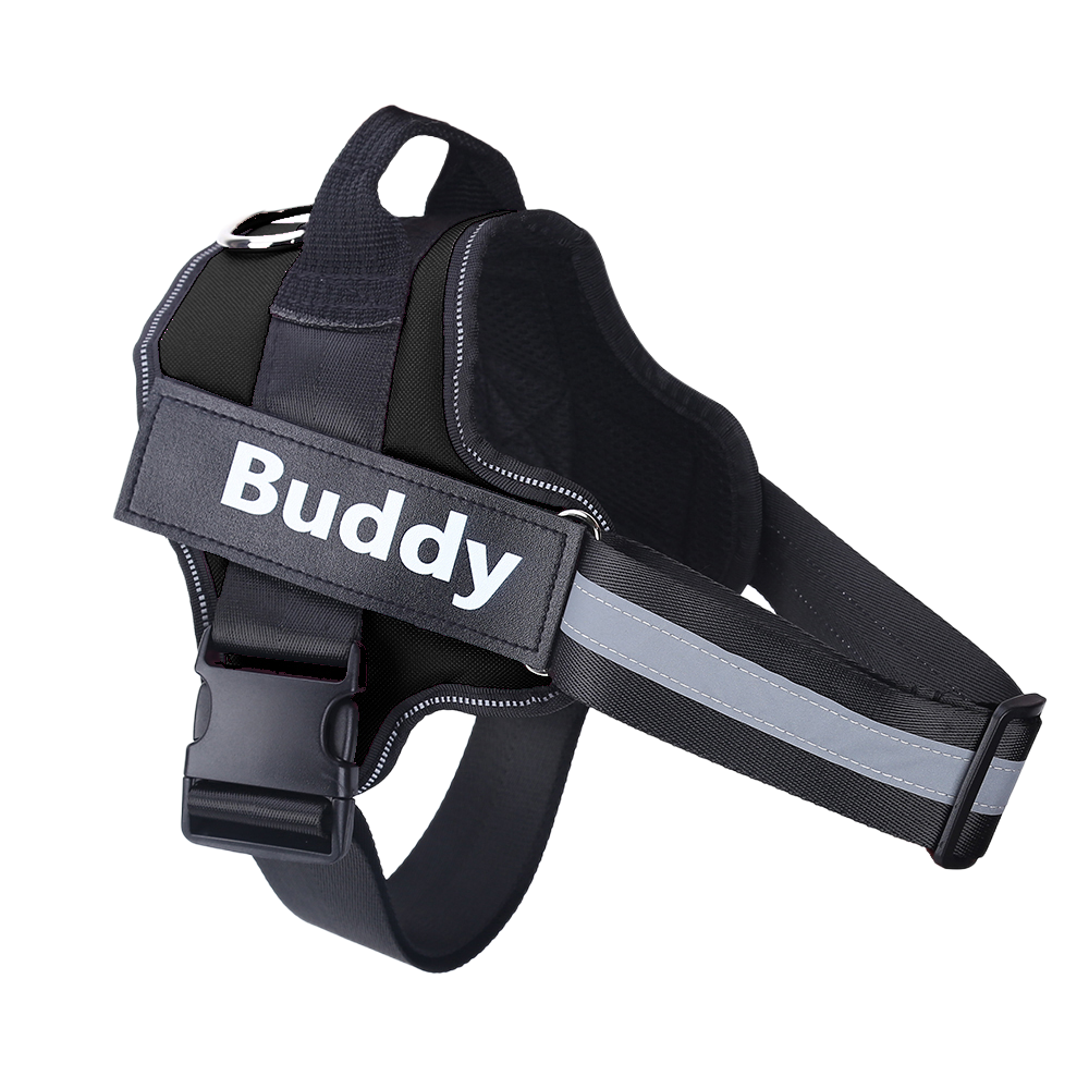 Personalized No-Pull Dog Harness: Reflective, Adjustable & Breathable