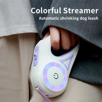 The Ultimate Night-Safe Retractable Dog Leash with Ergonomic Control