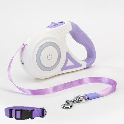 The Ultimate Night-Safe Retractable Dog Leash with Ergonomic Control