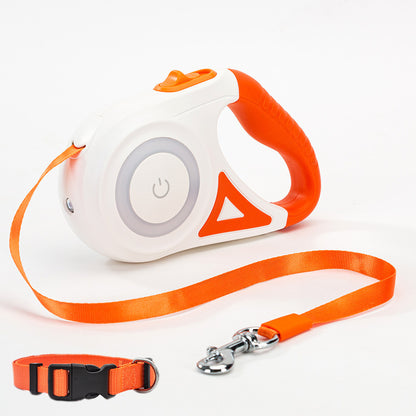 The Ultimate Night-Safe Retractable Dog Leash with Ergonomic Control